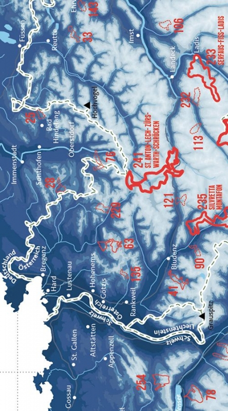 Skigebieden Alpen